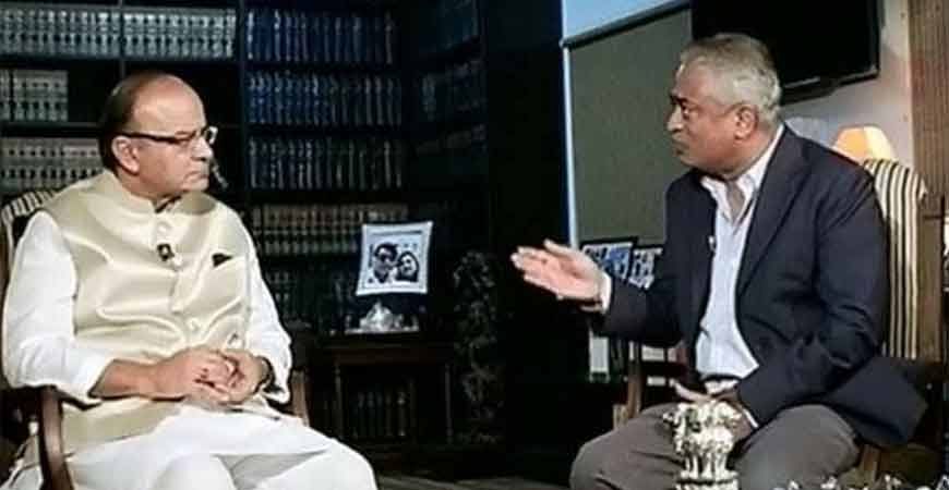 Rajdeep with Arun Jaitley