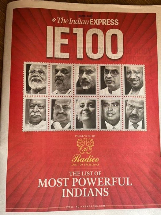 IE100 Full List: The most powerful Indians in 2023